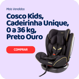 Cosco Kids, Cadeirinha Unique, 0 a 36 kg, Preto Ouro